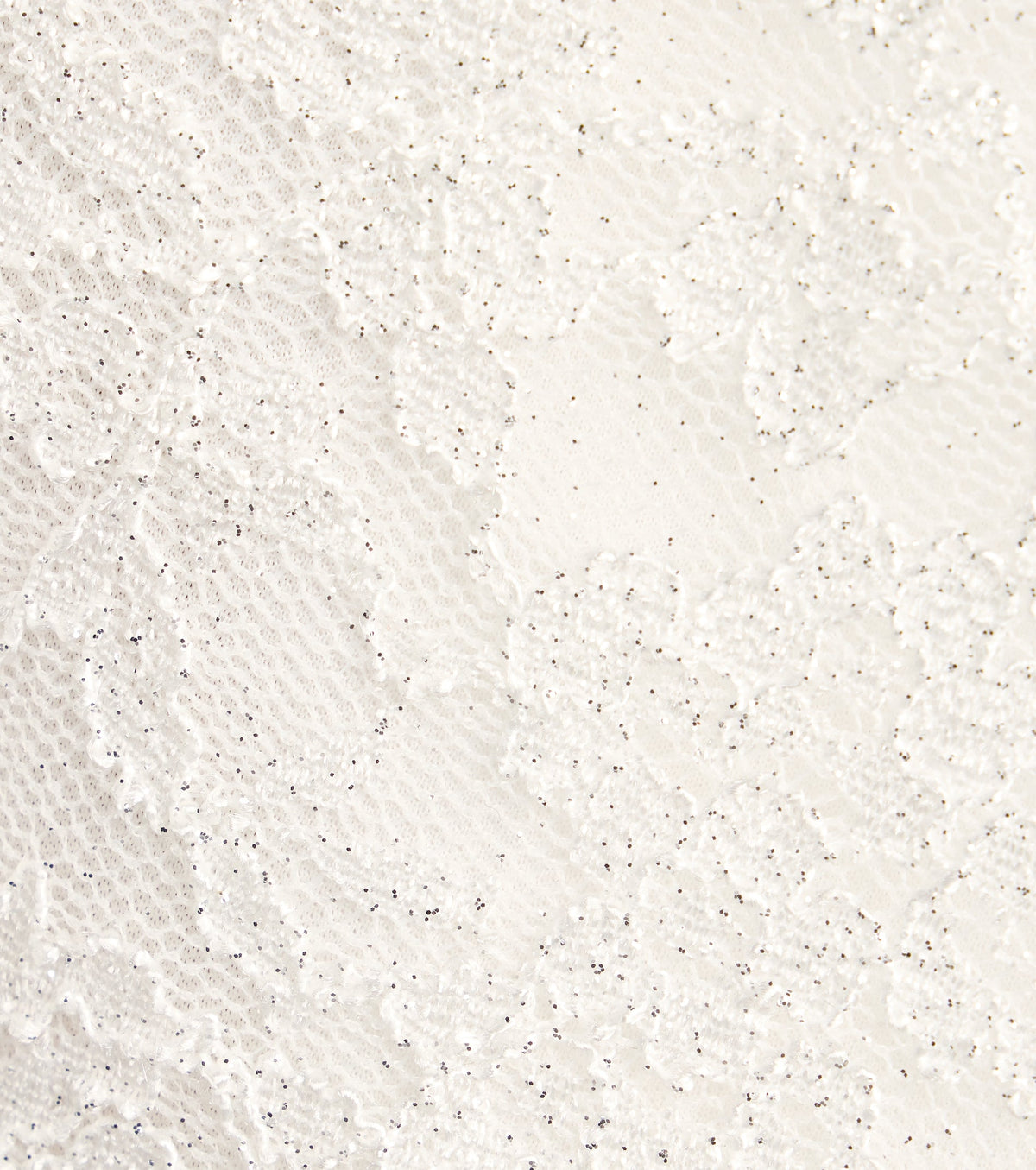Glitter Kiss Lace Ruffle Mini Dress