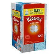 Kleenex Anti-Viral Facial Tissue, 12 pk