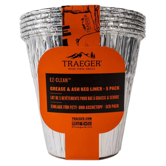 Traeger - EZ-Clean Grease & Ash Keg Liner - 5 Pack