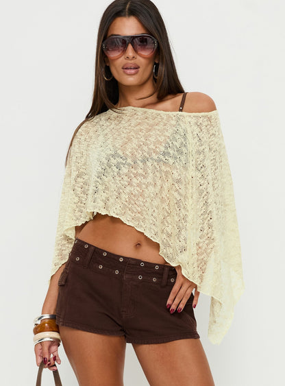 Nelida Sheer Poncho Green