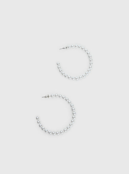 Aydan Hoop Earrings Pearl