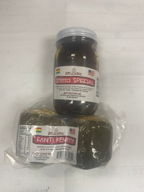 2 Fante kenkey and 454g shito