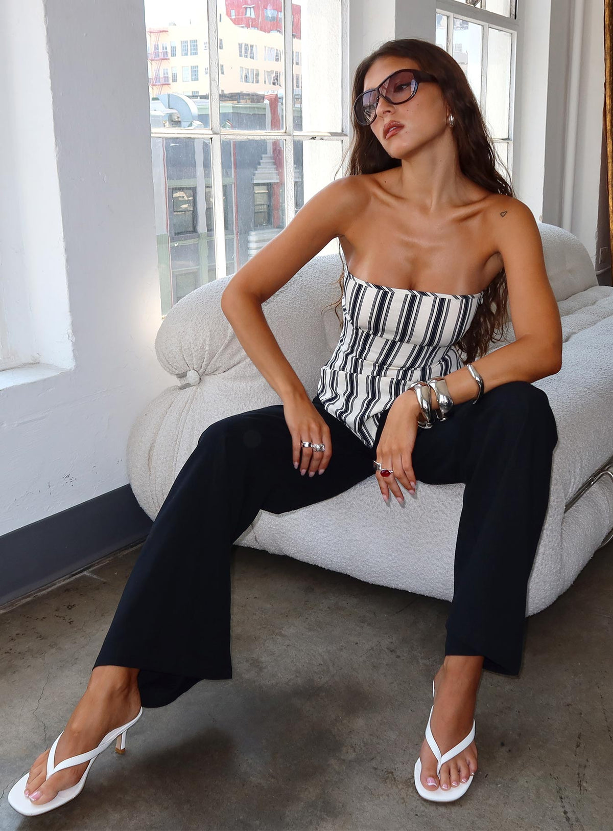 Lucetta Wide Leg Pant Black