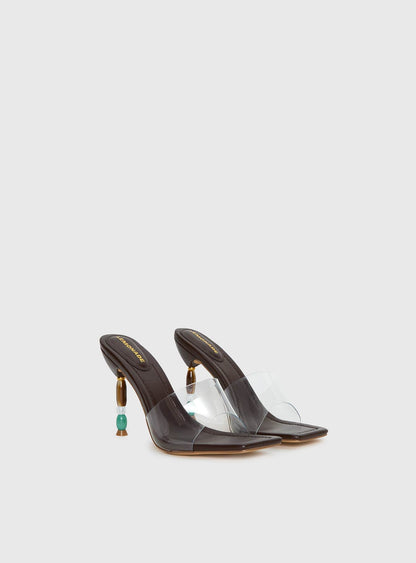 Garnet Beaded Heels Multi