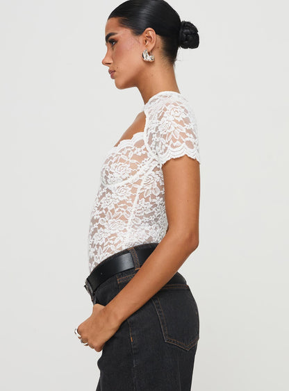Giallo Bodysuit White