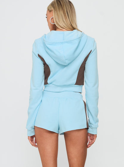 Notable Drawstring Micro Shorts Blue
