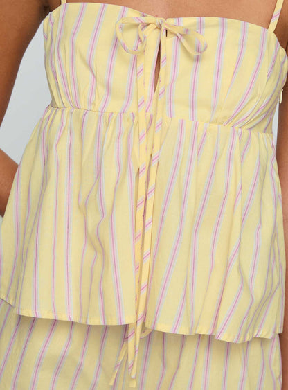 Solaris Cotton Relaxed Set Yellow