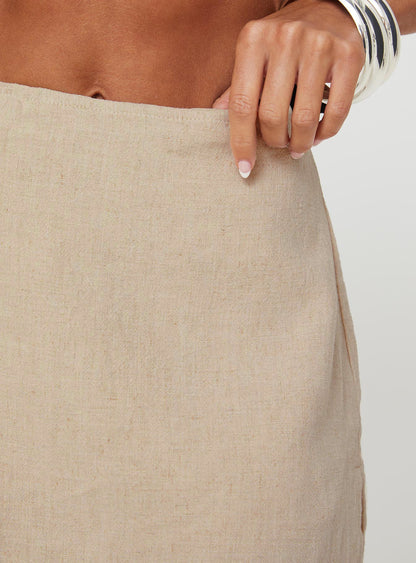 Gigi Skort Linen Beige