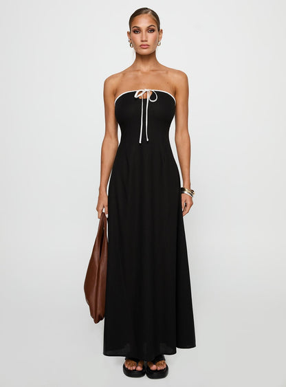 Bijou Strapless Maxi Dress Black