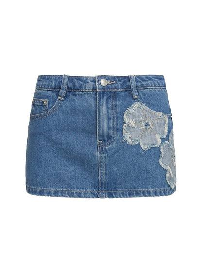 Daisee Denim Skort Mid Blue