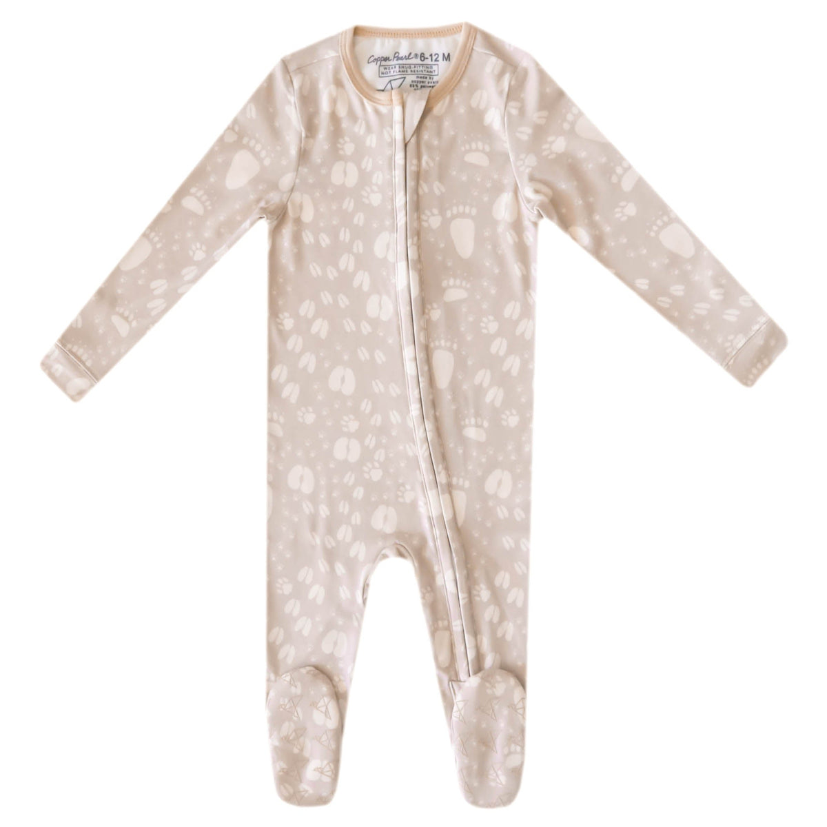 Zip-Up Footie Pajama - Tracker