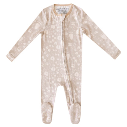 Zip-Up Footie Pajama - Tracker