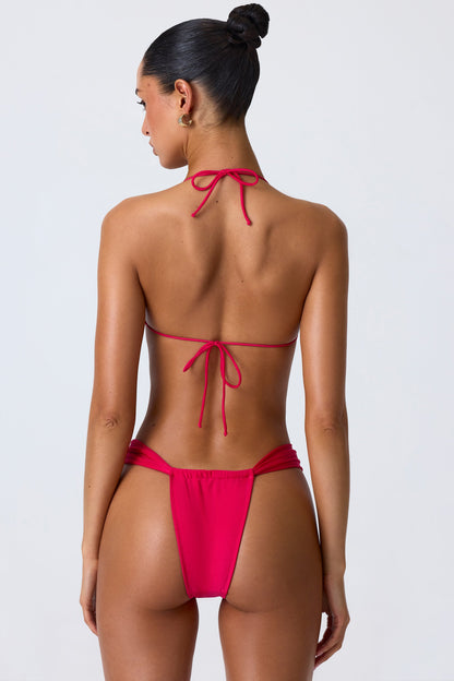 Cheeky Bikini Bottoms in Raspberry Pink