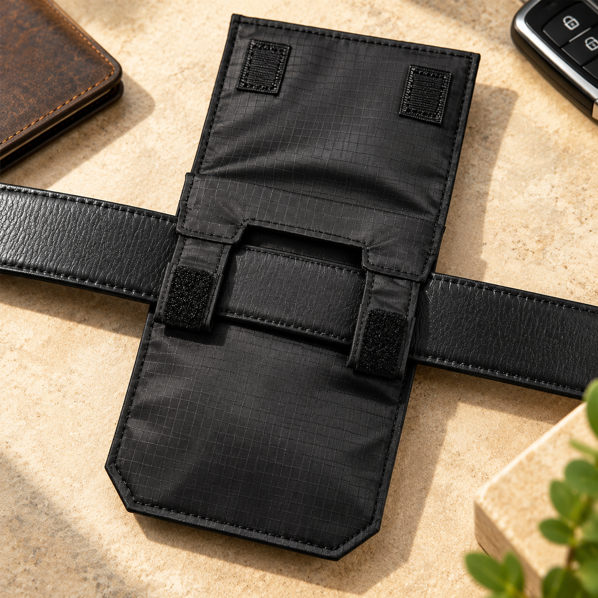 Discreet RFID Blocking Waist Pouch | Hidden Under-Clothes Passport Wallet