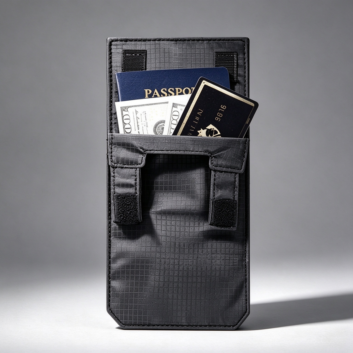 Discreet RFID Blocking Waist Pouch | Hidden Under-Clothes Passport Wallet