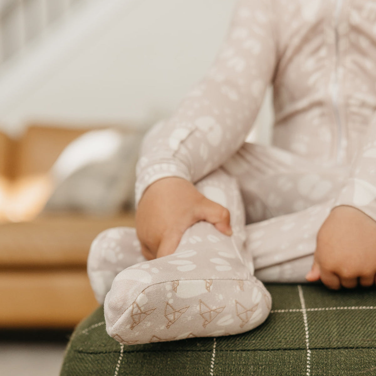Zip-Up Footie Pajama - Tracker