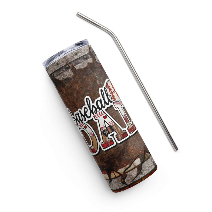 American Baseball Dad Stainless steel tumbler