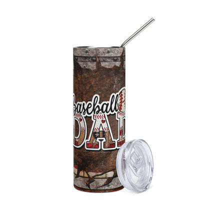 American Baseball Dad Stainless steel tumbler