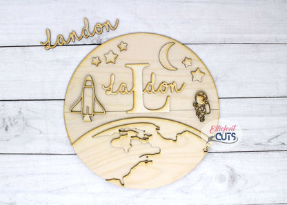 Astronaut Space DIY Wood Sign Kit
