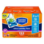 Berkley Jensen Spring Fresh Ultra Laundry Pacs, 132 ct.