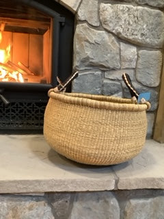 Big Blue Moma - Round Large Basket