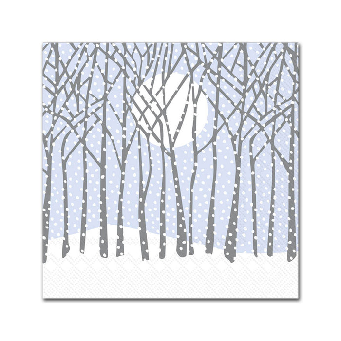 Blue Winter Solstice Paper Beverage Napkins
