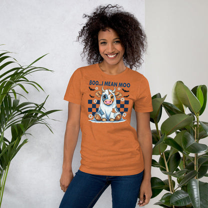 Ghost costume cow Halloween shirt funny Highland cow design