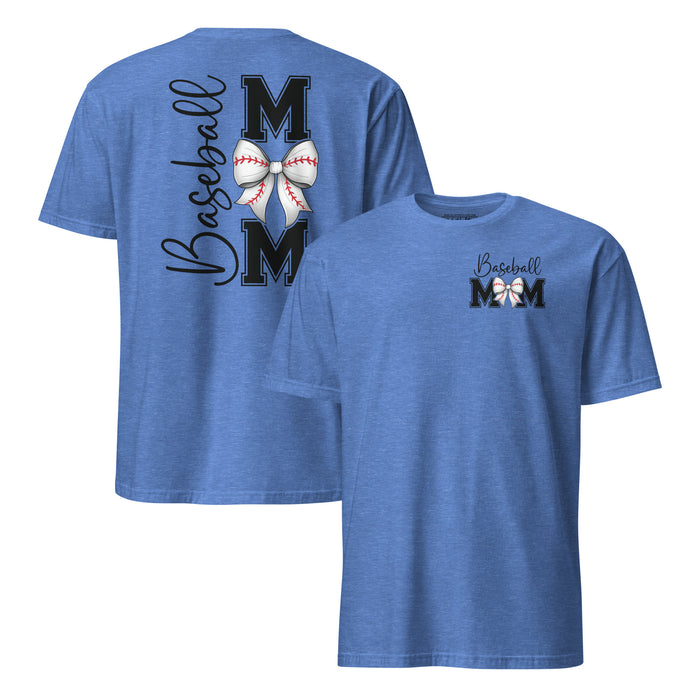 Back of Baseball Mom shirt with large Baseball Mom graphic
