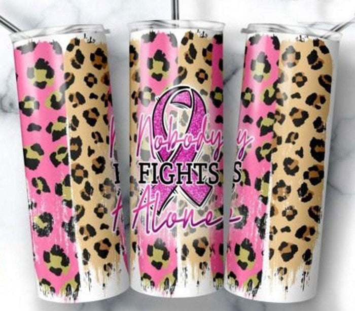 Breast Cancer Pink Ribbon Stainless steel tumbler