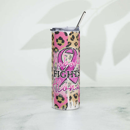 Breast Cancer Pink Ribbon Stainless steel tumbler