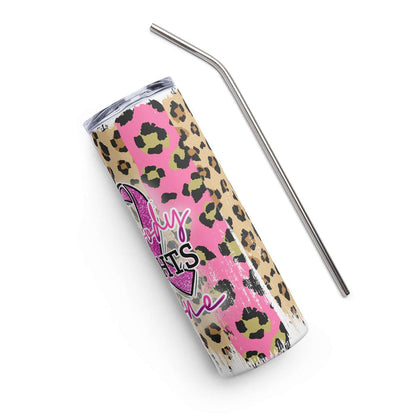 Breast Cancer Pink Ribbon Stainless steel tumbler