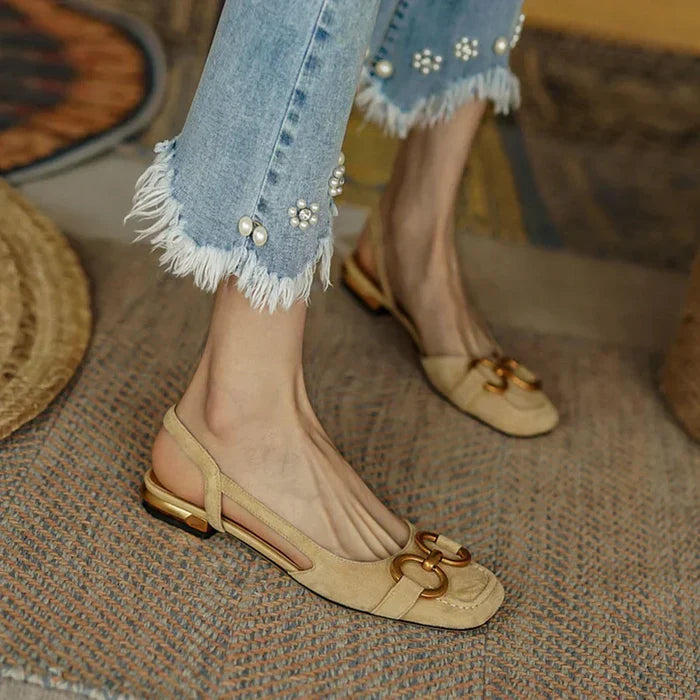 Brenna™ Orthopedic Leather Buckle Sandals