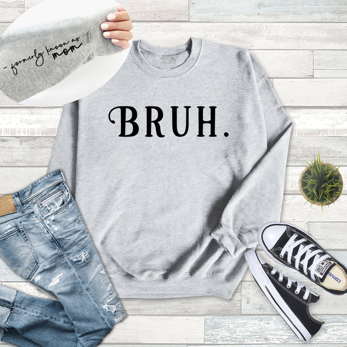 humor graphic mom sweatshirt for women