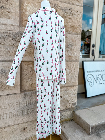 Champagne Bottle Long PJs