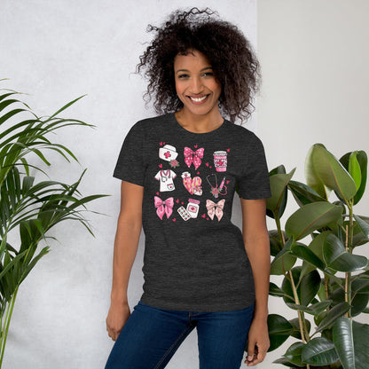 Nursing student shirt with coquette style nurse items