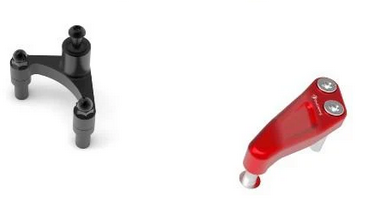 Ducati SuperSport Steering Damper Mounting kit by Ducabike SAS12A Red