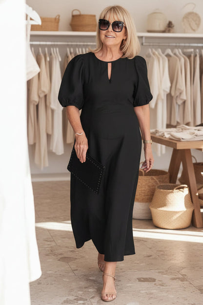 Elegant Black Dress | Women's Formal Maxi Dress
