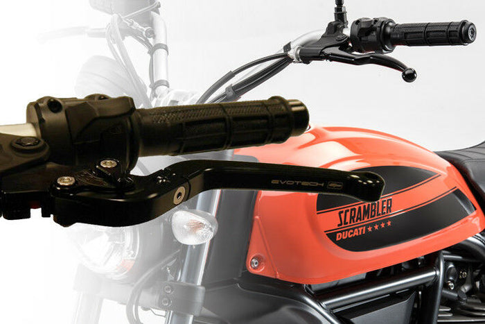EVOTECH DUCATI SCRAMBLER CLASSIC FOLDING CLUTCH & BRAKE LEVER SET 2015+