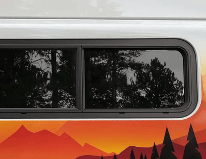Flarespace Half-Slider Bunk Window (Driver Side, FS1033L)_ Exterior View - Campervan HQ