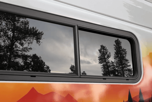 Flarespace Half-Slider Bunk Window (Passenger Side, FS1033R)_ Outside View - Campervan HQ