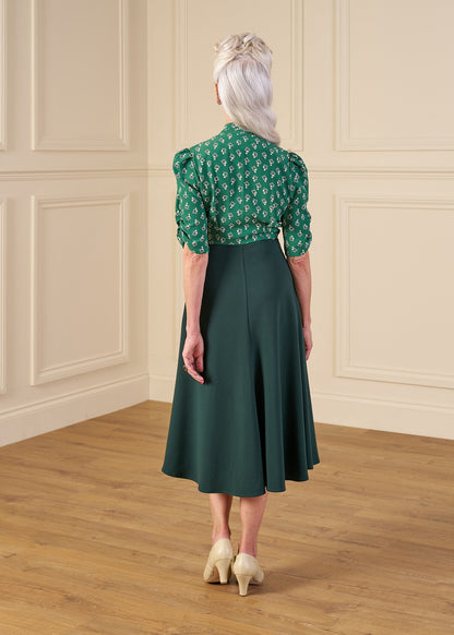 1930s Jitterbug Dress - Dia Deco Emerald