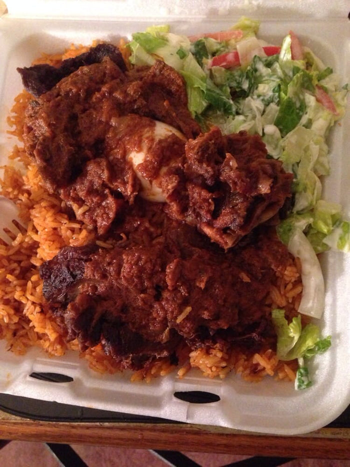 JOLOFF RICE WITH MEAT