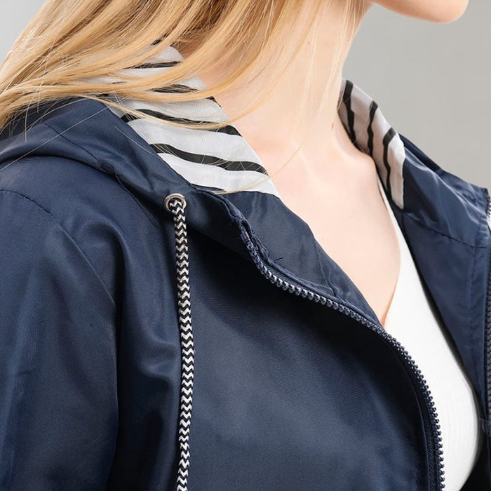 Kathy | Women's Longline Hooded Rain Jacket