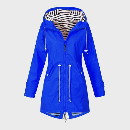 Kathy | Women's Longline Hooded Rain Jacket