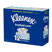 Kleenex Trusted Care Everyday Facial Tissues, 144 ct./12 pk