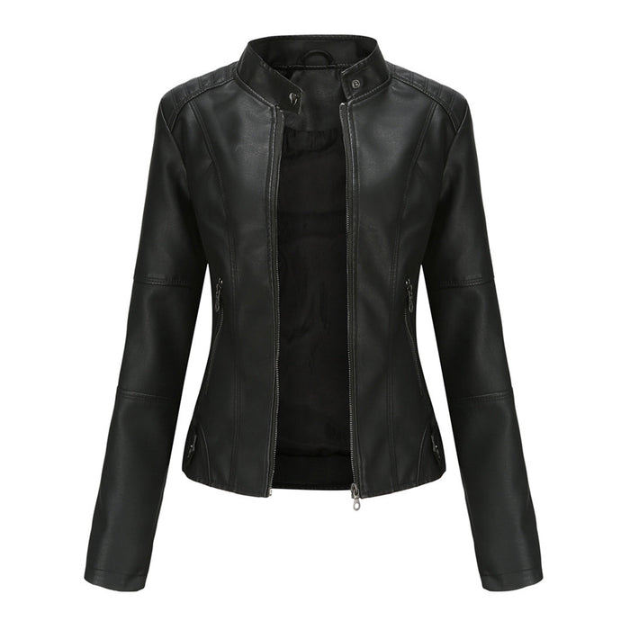 Lillian | Women's Collarless Biker Jacket