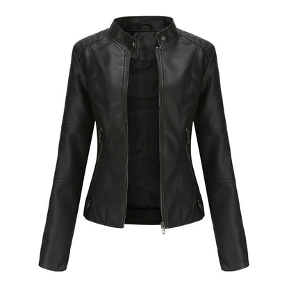 Lillian | Women's Collarless Biker Jacket