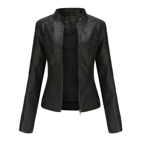 Lillian | Women's Collarless Biker Jacket