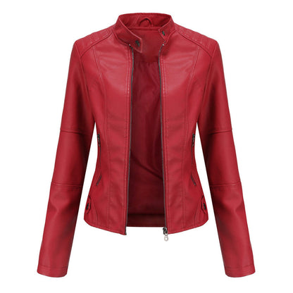 Lillian | Women's Collarless Biker Jacket