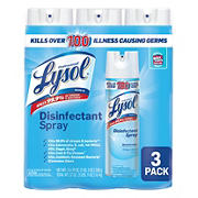 Lysol Disinfectant Spray, Crisp Linen 3pk. 19 oz